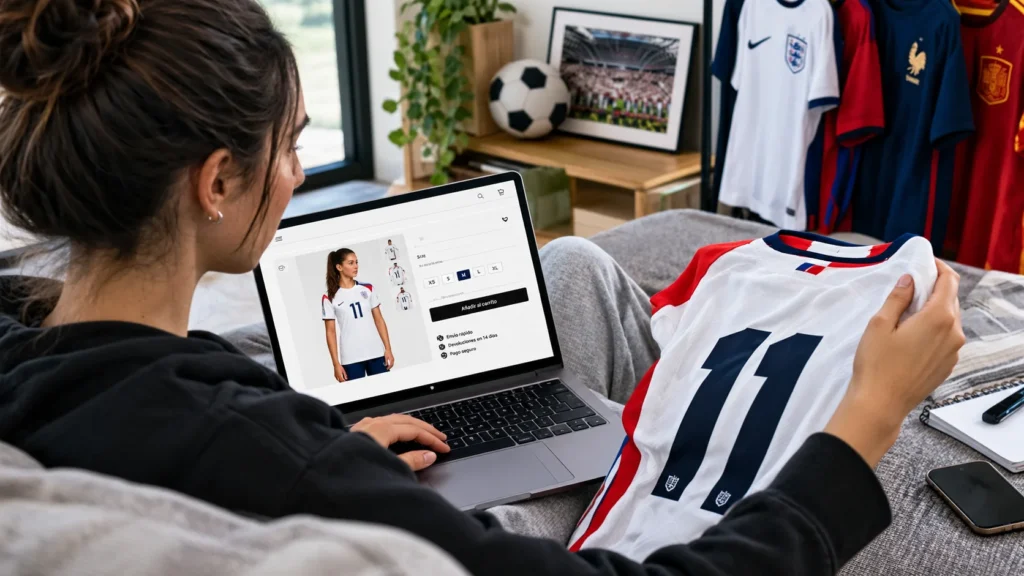 camiseta de futbol en línea